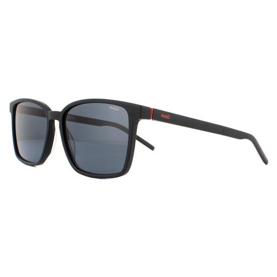 Hugo van Hugo Boss Square Mens mat zwart grijze zonnebril - Image 2