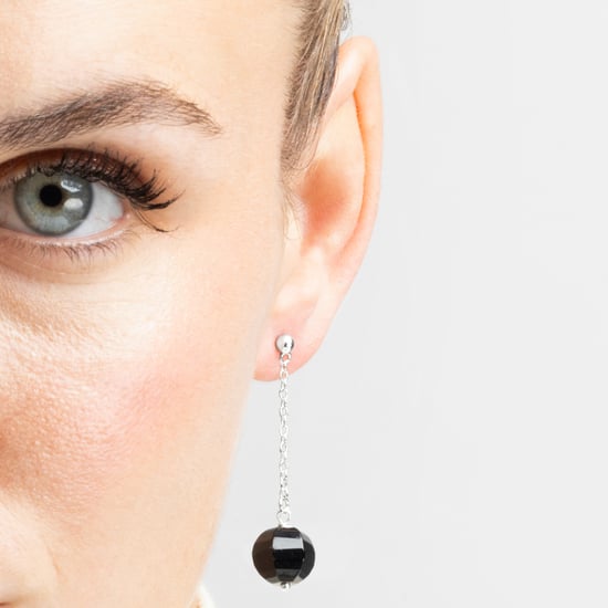 Luxenter, 925 sterling zilver en onyx gerhodineerd kiarik oorbellen - Image 3