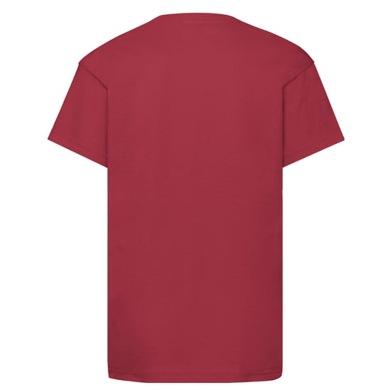 Fruit of the Loom Origineel T-shirt voor kinderen (Baksteen Rood) - Image 2