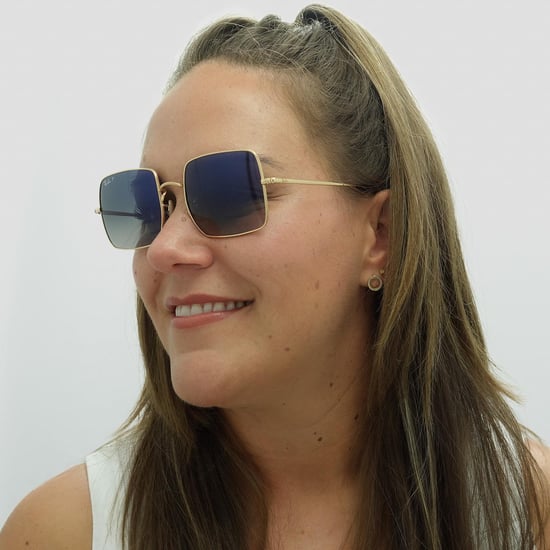 Ray-Ban Square RB1971 914778 gepolijst goud blauw grijs gradiënt gepolariseerde zonnebril - Image 6