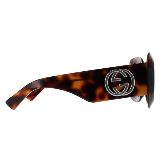 Gucci Vierkant Dames Havana met Zilver Bruin GG1695S - Image 4