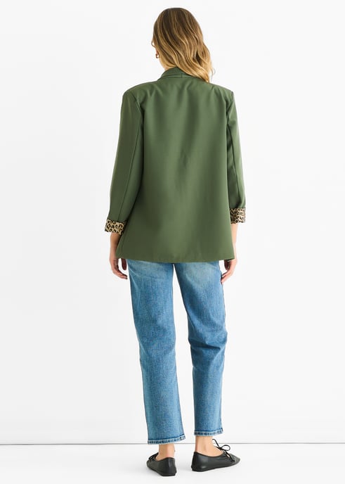 Contrasterende blazer van rand tot rand - Image 4