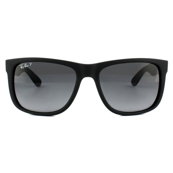 Ray-Ban Zonnebril Justin 4165 622/T3 Zwart Rubber Grijs Verloop Gepolariseerd - Image 1