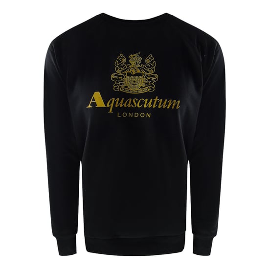 Aquascutum Old School Crewneck Zwarte Trainingsbroekset - Image 2