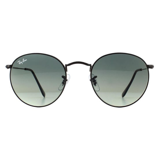 Ray-Ban Zonnebril Ronde Platte Lenzen 3447n 002/71 Zwart Grijs Verloop 50mm - Image 1