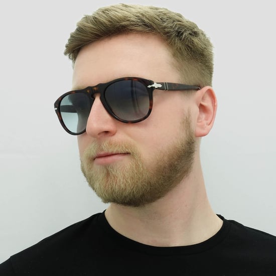 Persol Aviator Mens Dark Havana Lichtblauwe gradiënt zonnebril - Image 6