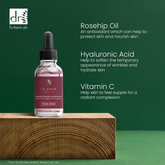 Dr. Botanicals La Rose Francaise Anti-Ageing Dagcrème, Nachtcrème en Gezichtsserum - Image 6