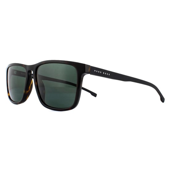Hugo Boss Square Mens Dark Havana Green Zonnebril - Image 2