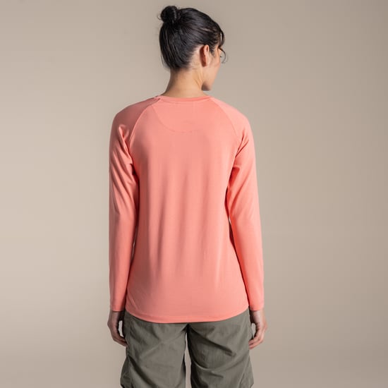 Craghoppers Dames/Dames Nour Nosilife T-shirt met lange mouwen (Gekruide abrikoos) - Image 3