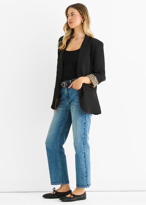 Contrasterende blazer van rand tot rand - Image 3