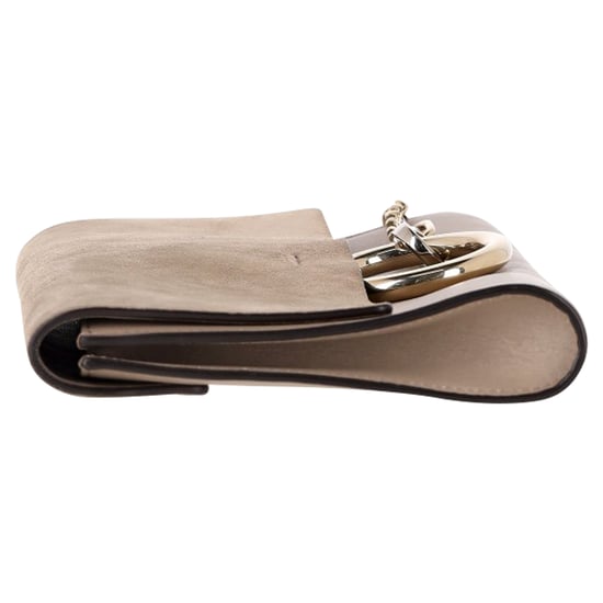 Chloé Faye Clutch Tas in Grijze Suède - Image 3