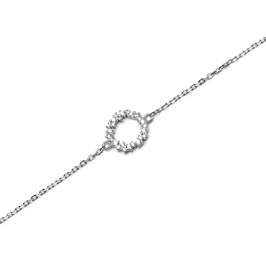 Luxenter armband, 925 sterling zilveren thilak en glanzende zirkonia met gerhodineerde afwerking - Image 5