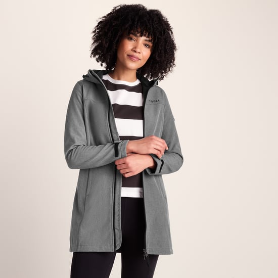 Keld Womens Softshell Long Jacket Dark Grey - Image 3