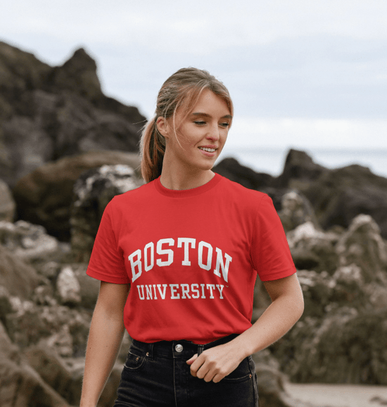 Boston University Script Red T-Shirt - Image 1