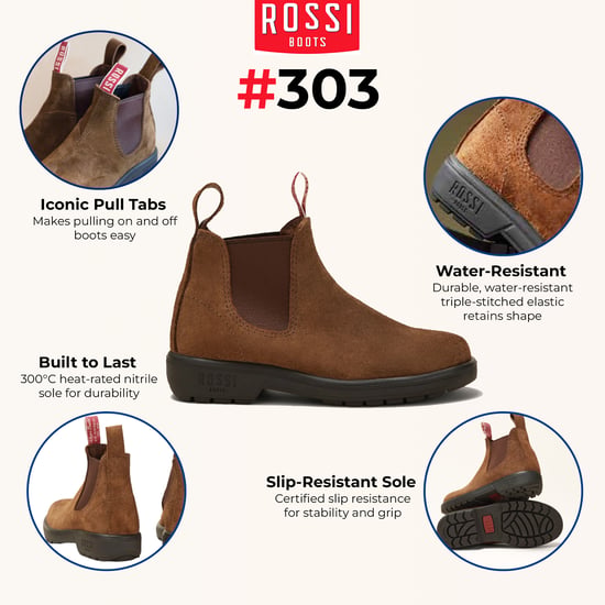 Rossi 303 Endura Rustieke Bruine Suède Leren Chelsea Laarzen - Image 2
