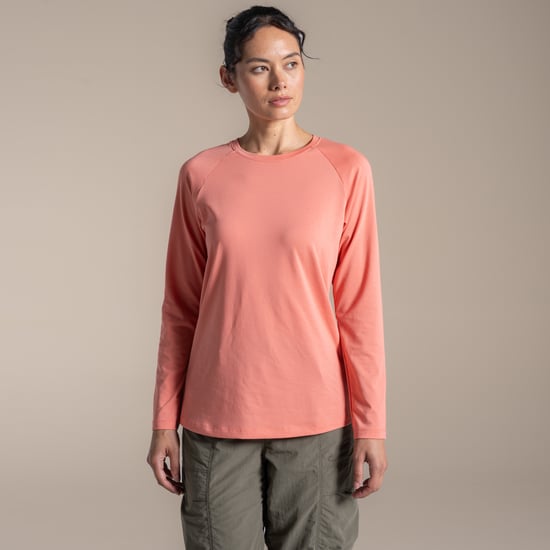 Craghoppers Dames/Dames Nour Nosilife T-shirt met lange mouwen (Gekruide abrikoos) - Image 4