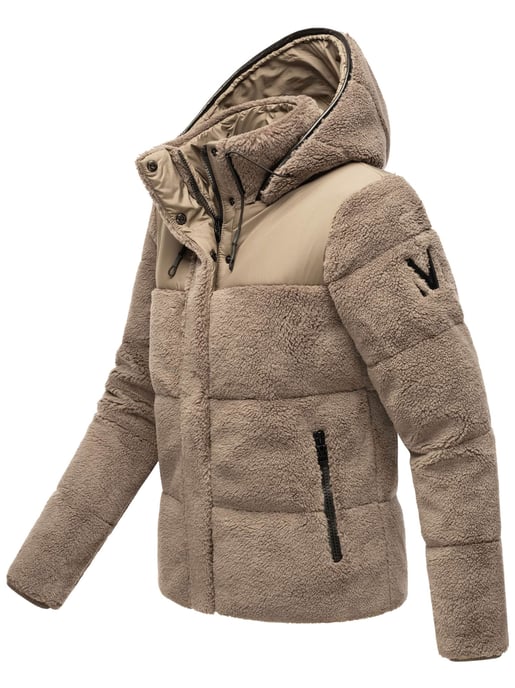Marikoo dames teddy puffer jas met capuchon – model Kaguraa - Image 3