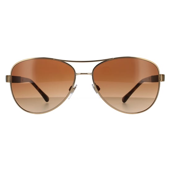 Burberry Vliegtuigpiloot Dames Goud Bruin Bruin Gradient Zonnebril - Image 1