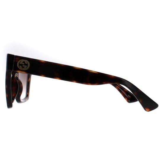 Gucci Square Vrouwen Havana Bruin Gradient Zonnebril GG1714S - Image 3