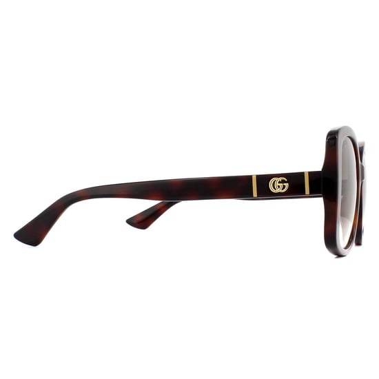 Gucci Vlinder Dames Havana Bruin Gradient Zonnebril - Image 4