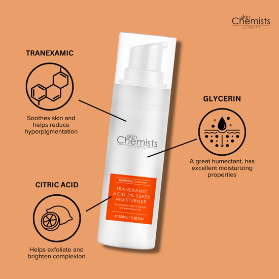 skinChemists Tranexamic 3% Anti-Aging Hydraterende Crème 100ml - Image 5