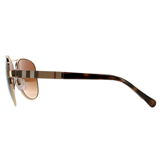 Burberry Vliegtuigpiloot Dames Goud Bruin Bruin Gradient Zonnebril - Image 3