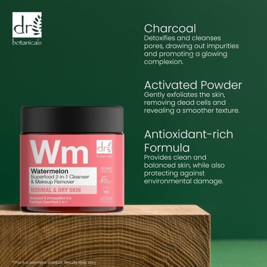 Dr. Botanicals Watermeloen Superfood Anti-Aging 2-in-1 Reiniger & Make-up Remover 60ml - Image 2
