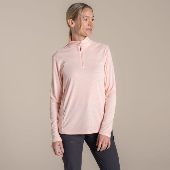Craghoppers Dames/Dames Nosilife Half Zip Top (Sherbet) - Image 4