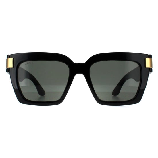 Gucci Vierkant Dames Zwart met Goudgrijs GG1689S - Image 1