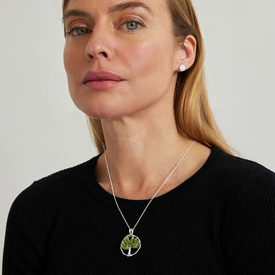 Luxeketting, budleia van metaallegering en gerhodineerde prehenietafwerking - Image 2