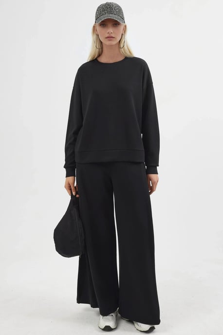 Relaxed Fit Crew Neck Modal Sweatshirt - Image 6