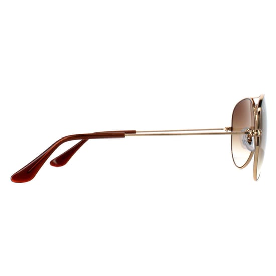 Ray-Ban Aviator unisex goud bruin gradiënt zonnebril RB3025 - Image 4