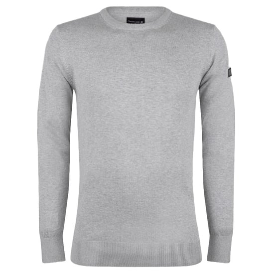 Presly & Sun Trui Will R-Neck Knitted Pullover Grijs - Image 1