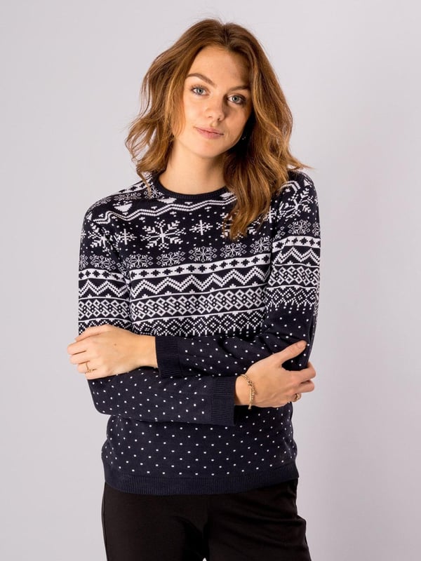 Tori Kersttrui Marineblauw