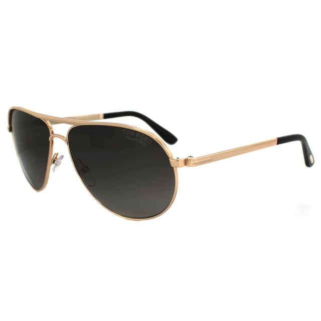 Tom Ford Zonnebril 0144 Marko 28D Glanzend Roos Goud Rook Grijs