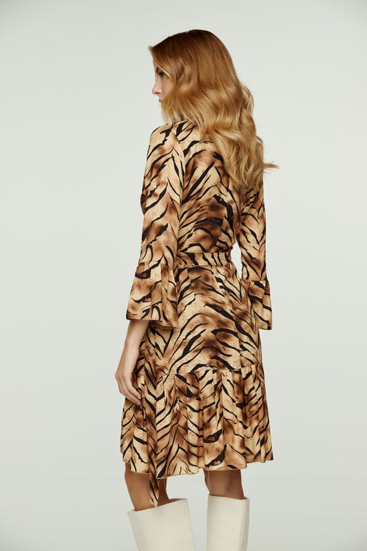 HomRain Elegante cocktailjurk met klokmouwen, voor bruiloft, gast, bescheiden kerk, vintage avondjurk, Druif, S
