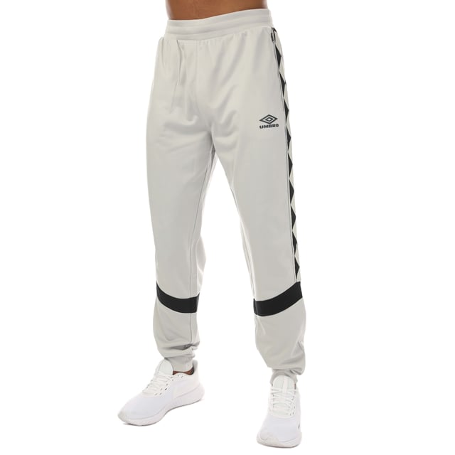 Umbro tricot trainingsbroek met tape voor heren grijs