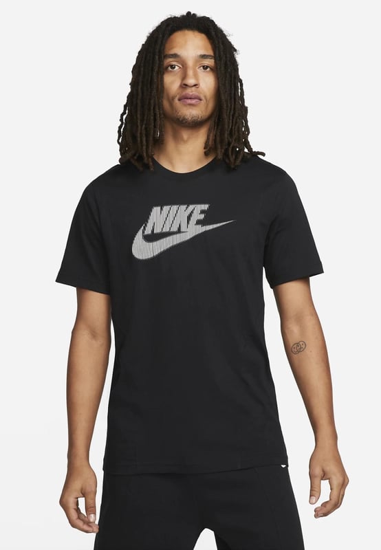 Nike Sportswear hybride T shirt voor heren in zwart