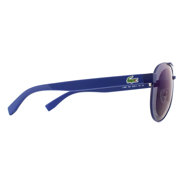 Lacoste Aviator Mens Blue Blue Blauwe zonnebril