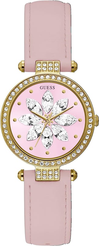 Guess horloge discount dames roze