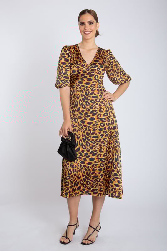 Dierenprint jurk sales