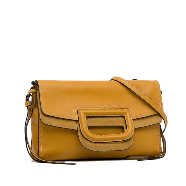 Vintage Mulberry Brimley Envelope Crossbody Bag Yellow