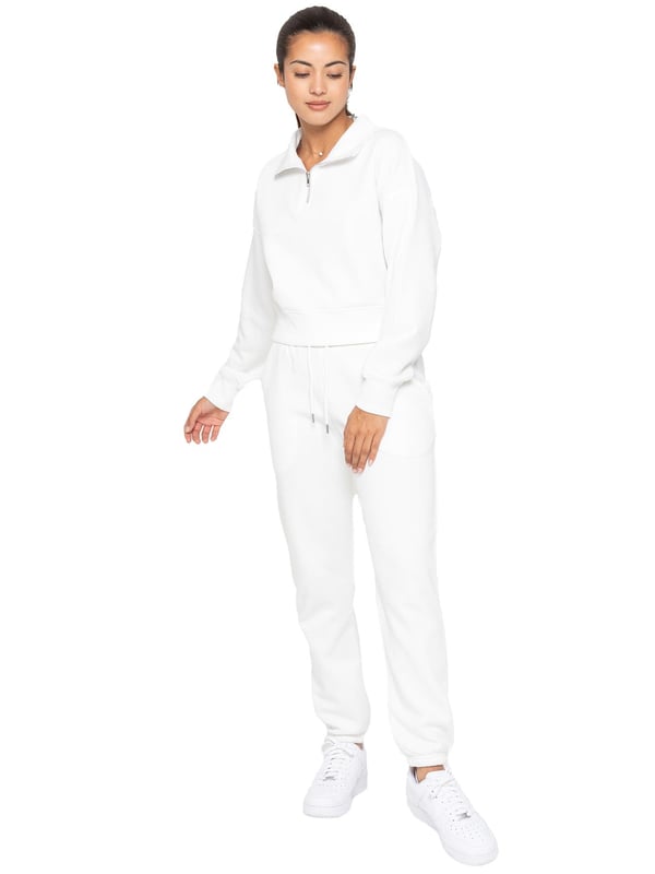 amropi Dames Trainingspak Set Trui Sweatshirt en Joggingbroek Warm Sweatsuit, Blauw, 5XL