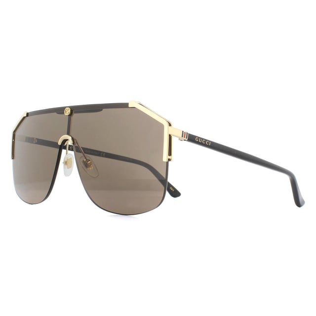 Gucci Zonnebril GG0291S 002 Goud En Zwart Bruin