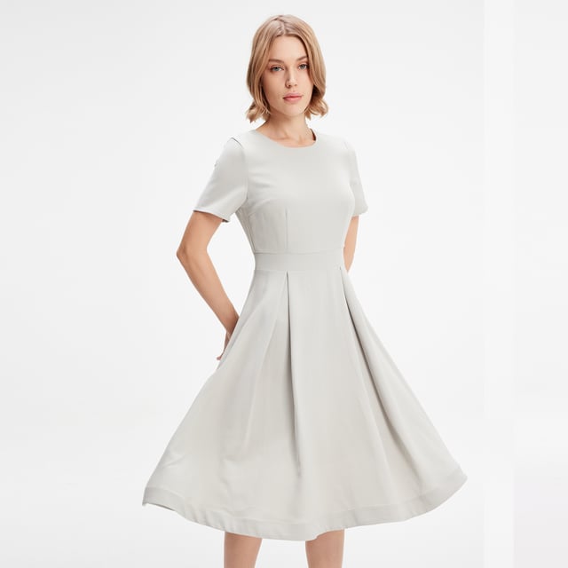 Fit and flare klassieke jurk