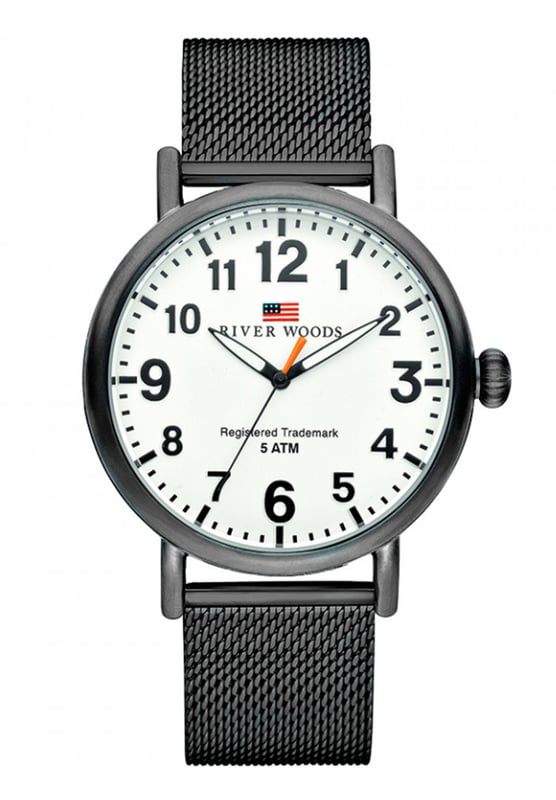 River Woods Sacramento herenhorloge Zwart RW420009
